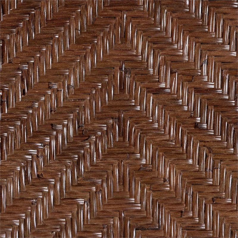 bali & pari Mahdis Natural Rattan 2-Piece Dining Chair Set with Cushion