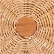bali & pari Oberon Natural Rattan Dining Chair with Cushion Accent Seating