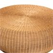 bali & pari Beatriz Natural Rattan Coffee Table Handwoven Wicker Accent Table