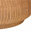 bali & pari Beatriz Natural Rattan Coffee Table Handwoven Wicker Accent Table