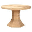 bali & pari Benito Natural Rattan Dining Table with Hourglass Pedestal Base
