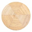 bali & pari Benito Natural Rattan Dining Table with Hourglass Pedestal Base