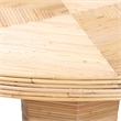 bali & pari Benito Natural Rattan Dining Table with Hourglass Pedestal Base