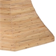 bali & pari Benito Natural Rattan Dining Table with Hourglass Pedestal Base