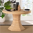 bali & pari Benito Natural Rattan Dining Table with Hourglass Pedestal Base