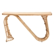 bali & pari Araceli Rattan S-Curve Console Table Sculptural Accent Table