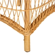 bali & pari Bruno Natural Rattan Chaise Lounge Chair with Cushion