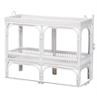 bali & pari Lombok Natural Rattan Console Table 2-Tier Accent Table White