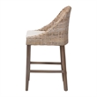 bali & pari Lara Kubu Rattan Counter Stool with Cushion Accent Stool