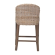 bali & pari Lara Kubu Rattan Counter Stool with Cushion Accent Stool