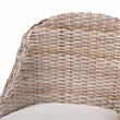 bali & pari Lara Kubu Rattan Counter Stool with Cushion Accent Stool