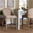 bali & pari Lara Kubu Rattan Counter Stool with Cushion Accent Stool