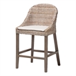 bali & pari Lara Kubu Rattan Counter Stool with Cushion Accent Stool