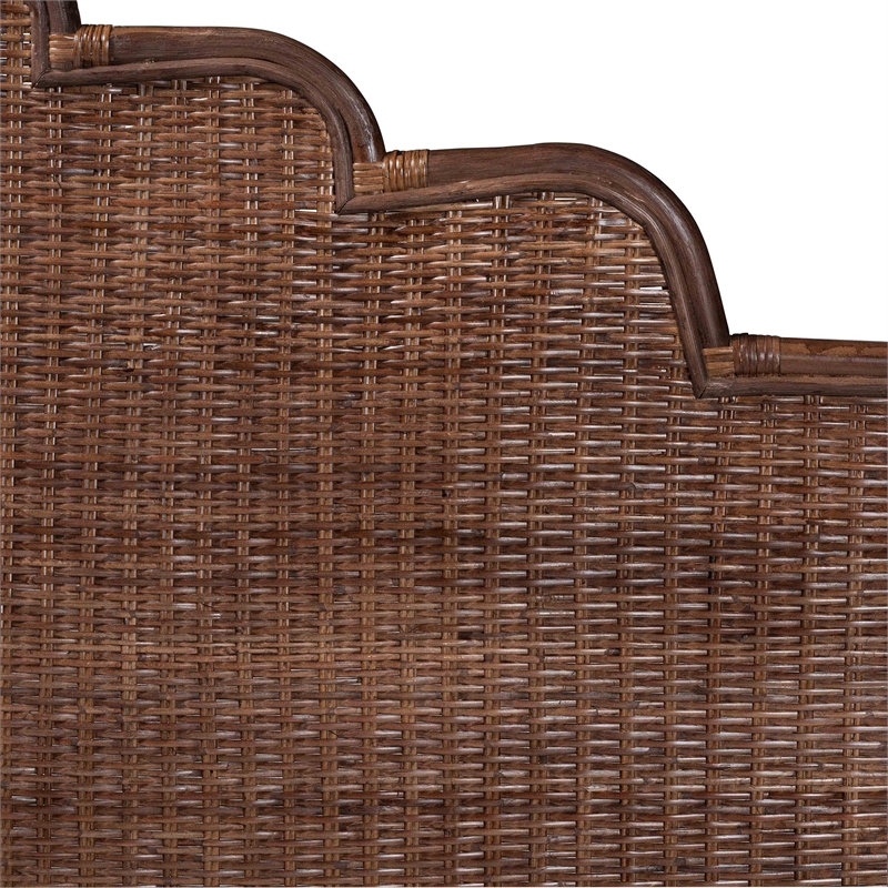 bali & pari Raphaela Natural Rattan Standalone Headboard Panel Headboard King