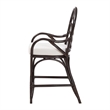 bali & pari Niven Natural Rattan Counter Stool with Cushion Wicker Accent Stool