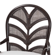 bali & pari Niven Natural Rattan Counter Stool with Cushion Wicker Accent Stool