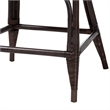 bali & pari Niven Natural Rattan Counter Stool with Cushion Wicker Accent Stool