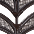 bali & pari Niven Natural Rattan Counter Stool with Cushion Wicker Accent Stool
