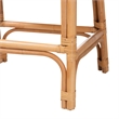 bali & pari Ottis Natural Rattan Counter Stool with Cushion Kitchen Island