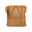 bali & pari Cesar Natural Rattan Chaise Lounge Chair with Cushion