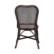 bali & pari Irene Natural Rattan Dining Chair Handwoven Wicker Accent Chair