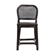 bali & pari Irene Natural Rattan Counter Stool Handwoven Wicker Accent Stool