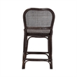 bali & pari Irene Natural Rattan Counter Stool Handwoven Wicker Accent Stool