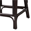 bali & pari Irene Natural Rattan Counter Stool Handwoven Wicker Accent Stool