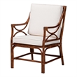 bali & pari Cleantha Marbled Tortoise Natural Rattan Armchair