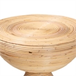 bali & pari Brookwood Natural Rattan End Table Handcrafted Accent Table