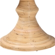 bali & pari Brookwood Natural Rattan End Table Handcrafted Accent Table