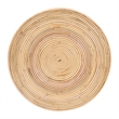 bali & pari Brookwood Natural Rattan End Table Handcrafted Accent Table