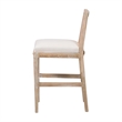 bali & pari Ashford Whitewash Rattan Counter Stool Mahogany Wood Frame