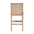 bali & pari Ashford Whitewash Rattan Counter Stool Mahogany Wood Frame