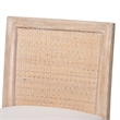 bali & pari Ashford Whitewash Rattan Counter Stool Mahogany Wood Frame