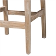 bali & pari Ashford Whitewash Rattan Counter Stool Mahogany Wood Frame