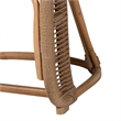 bali & pari Isra Natural Rattan Accent Chair with Handwoven Synthetic Wicker