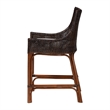 bali & pari Petra Natural Rattan Counter Stool Wicker Accent Stool Espresso