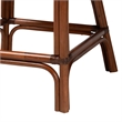bali & pari Petra Natural Rattan Counter Stool Wicker Accent Stool Espresso