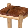 bali & pari Rivera Genuine Goat Leather Counter Stool - Rustic Boho Seating