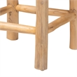 bali & pari Rivera Genuine Goat Leather Counter Stool - Rustic Boho Seating