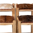 bali & pari Rivera Genuine Goat Leather Counter Stool - Rustic Boho Seating