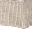 bali & pari Sara Natural Rattan 2-Piece Dining Chair Set with Scalloped Base