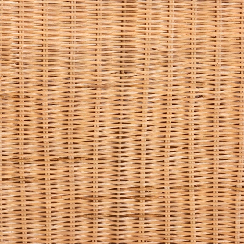 bali & pari Ada Natural Rattan Laundry Hamper - Handwoven Wicker Storage Basket