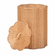 bali & pari Danilo Natural Rattan Laundry Hamper Handwoven Wicker Storage Basket