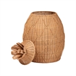 bali & pari Pelham Natural Rattan Laundry Hamper Wicker Storage Basket Large