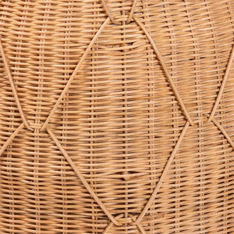bali & pari Pelham Natural Rattan Laundry Hamper Wicker Storage Basket Large
