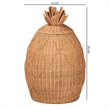 bali & pari Pelham Natural Rattan Laundry Hamper Wicker Storage Basket Large