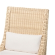 bali & pari Haybourne Natural Rattan 2-Piece Dining Chair Set Handwoven Seating