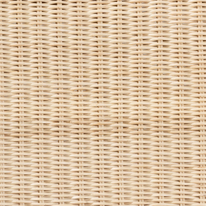 bali & pari Haybourne Natural Rattan 2-Piece Dining Chair Set Handwoven Seating